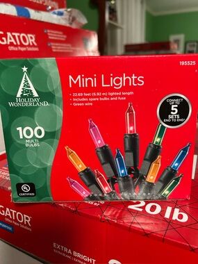 Holiday Wonderland 100-count mini lights / bundle 5 packs